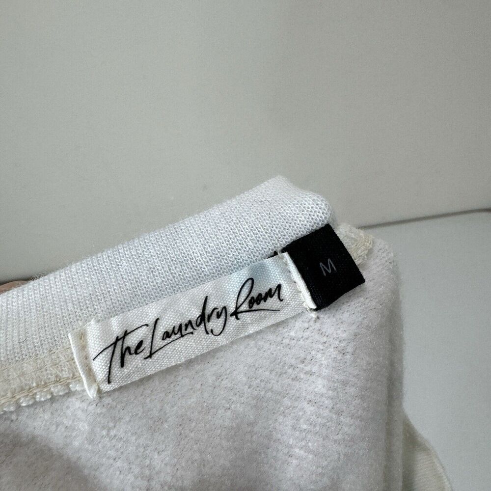 The Laundry Room Womens Sweatshirt Medium White Tie Dye Loose Fit Lounge Comfy - Picture 11 of 12